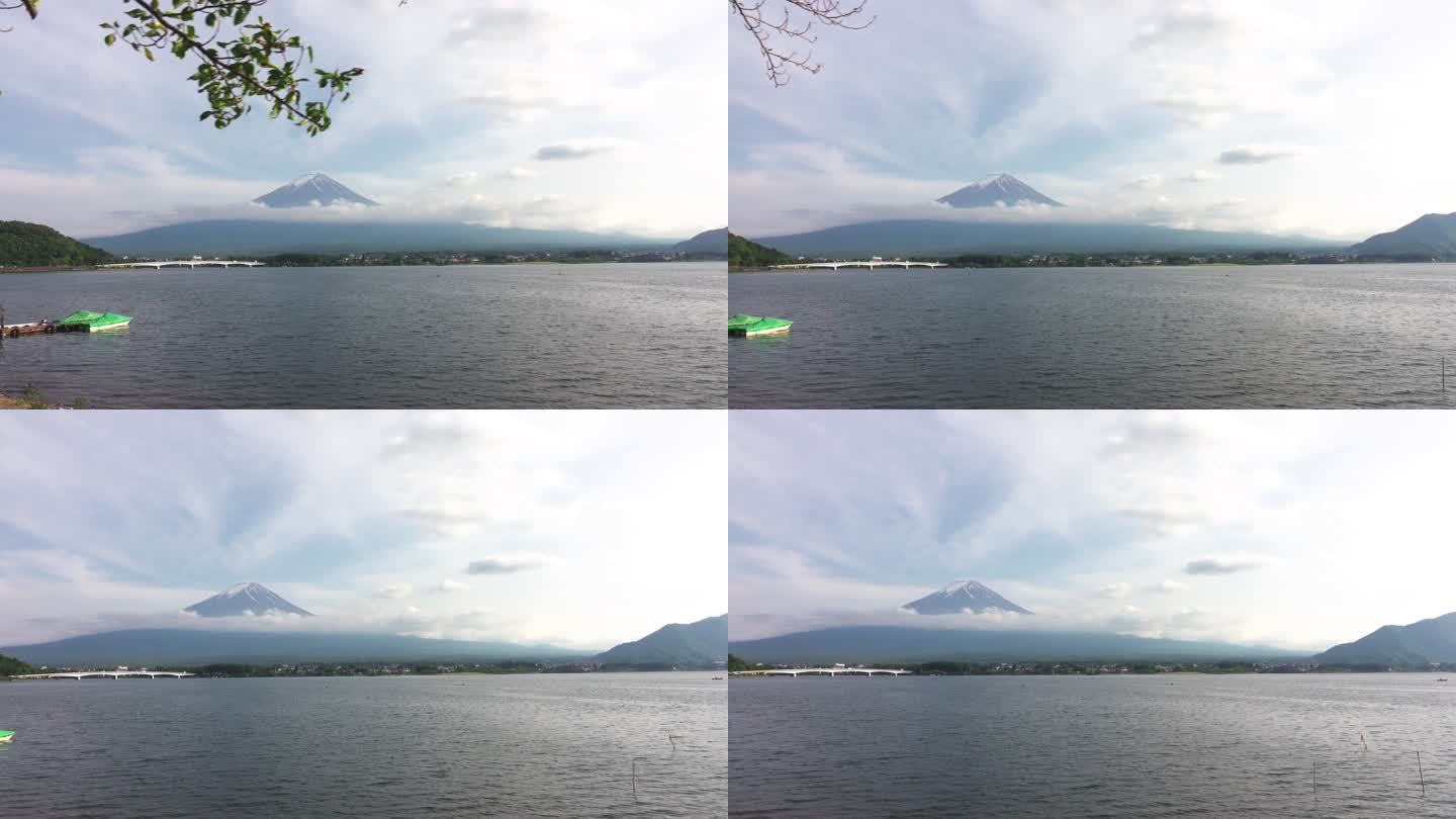 4K视频：Mt。Fuj在湖上拍摄
