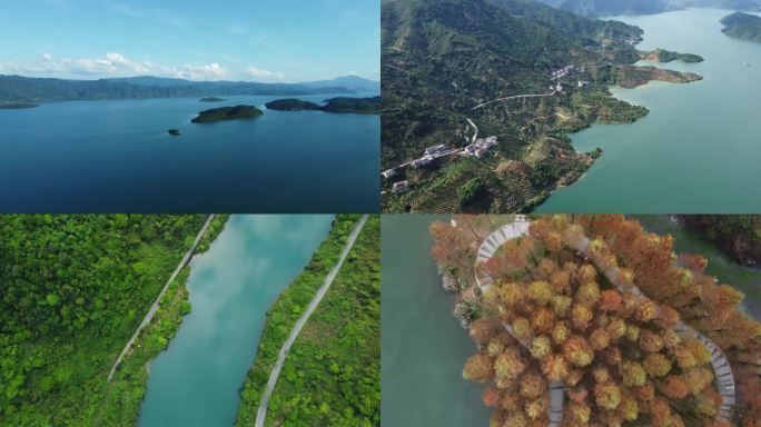 资兴东江湖山水大江大河绿水青山竹林