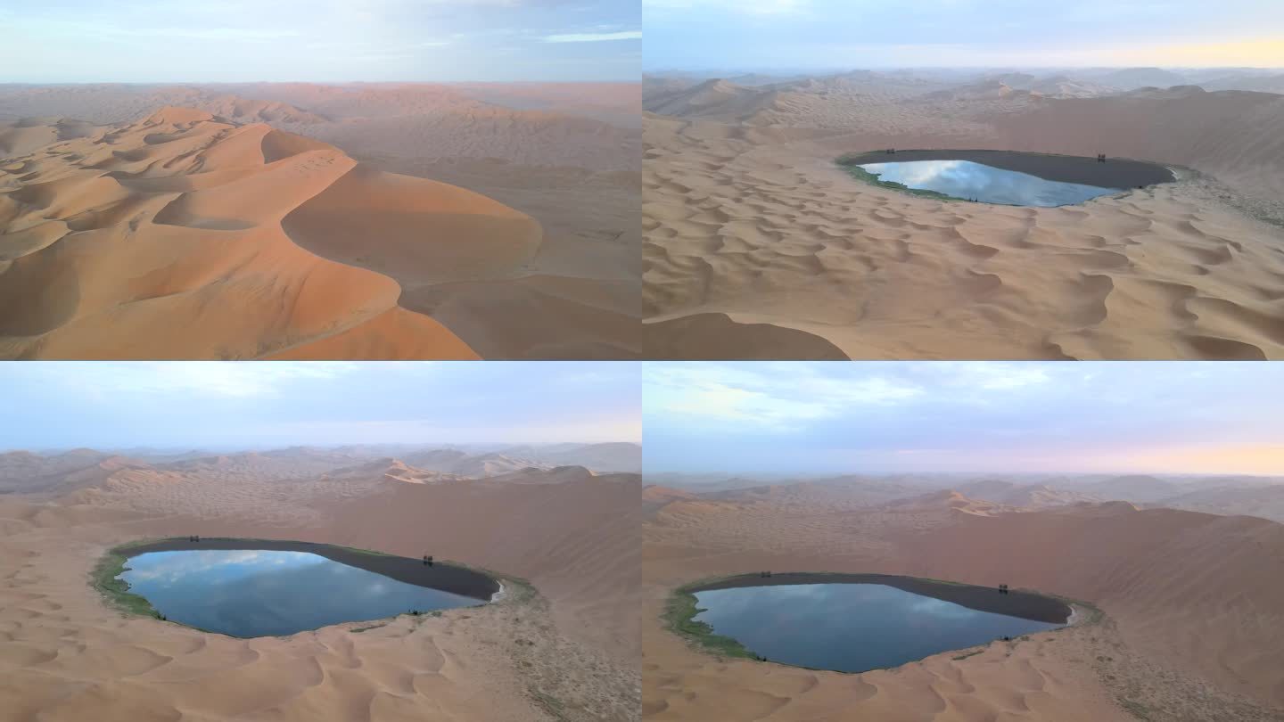 巴丹吉林沙漠 湖泊 绿洲 倒影 沙漠探险