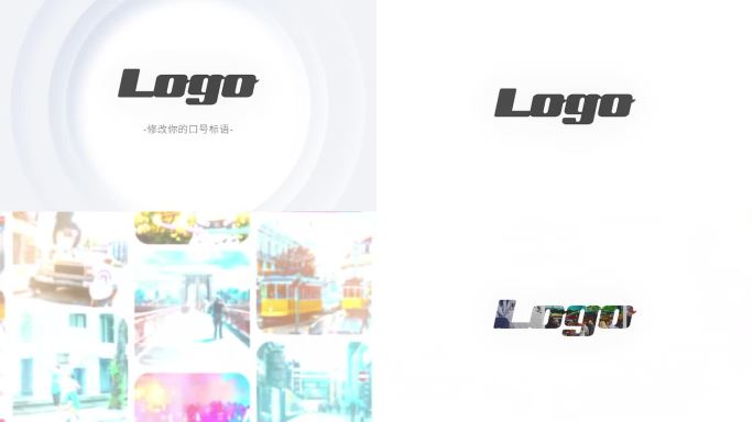 照片汇聚logo展示v1Ae模板