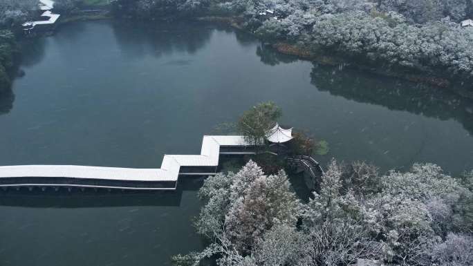 杭州西湖雪景 霁虹桥