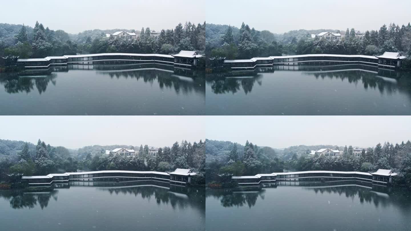 杭州西湖雪景 霁虹桥