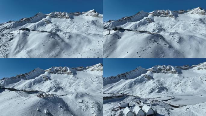 4K雪山航拍 达古冰川（二）