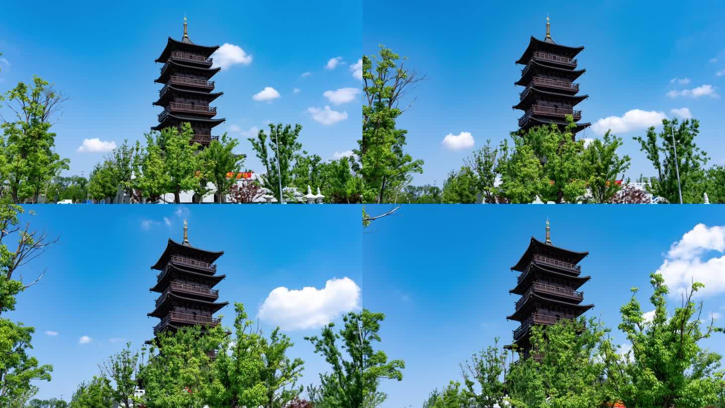 海安新通扬河塔大范围延时