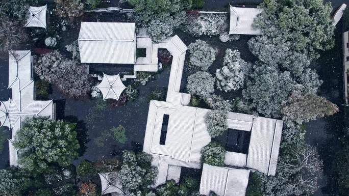 杭州西湖雪景 郭庄