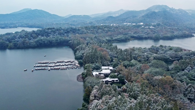 杭州西湖雪景