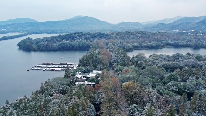 杭州西湖雪景