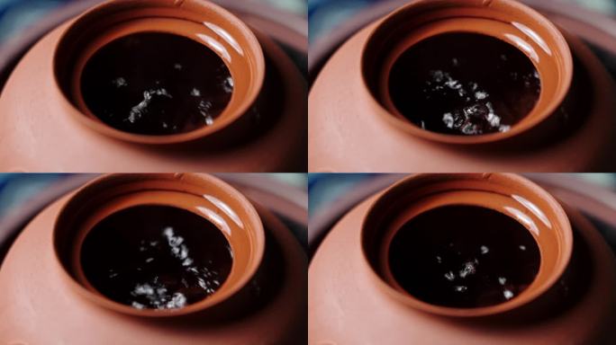【正版素材】潮州砂铫煮水泡茶1486
