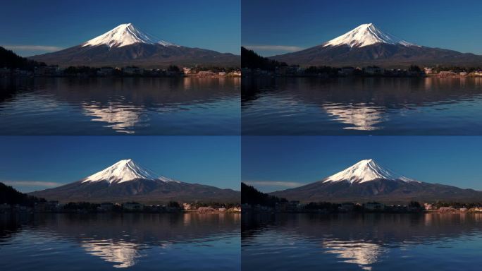 4K视频：Mt。富士在日本kawaguchiko Fujiyoshida。