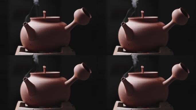 【正版素材】潮州砂铫煮水泡茶1498
