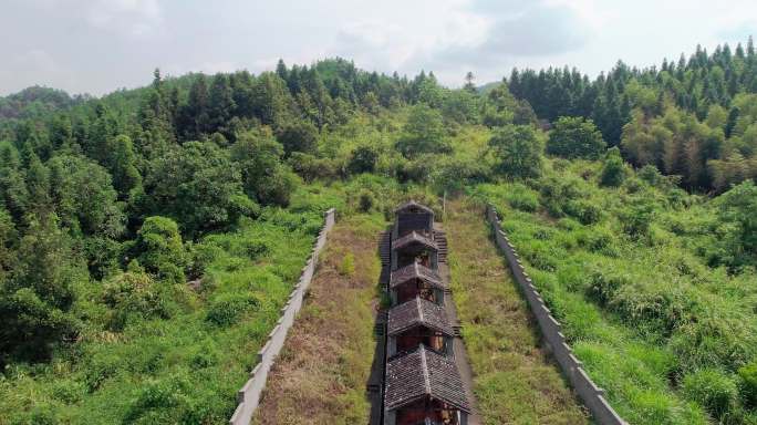 航拍建阳建窑建盏老窑子龙窑柴烧遗址