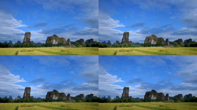 阳朔田园风光延时拍摄