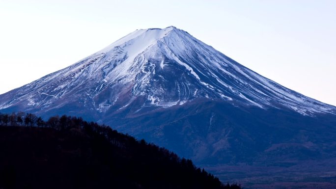 富士山日出冬季延时