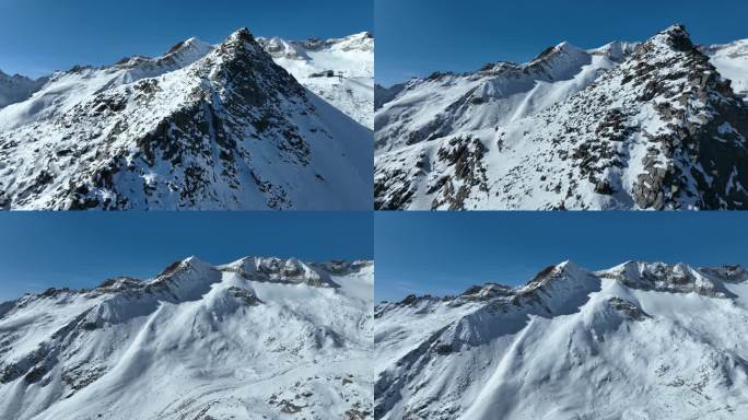 4K雪山航拍 达古冰川（八）