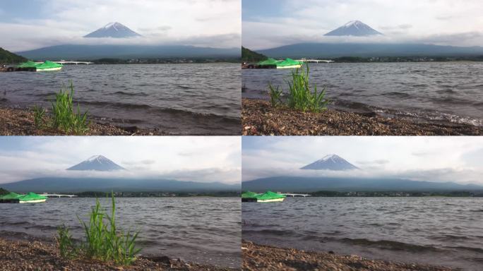 4K视频：Mt。Fuj在湖上拍摄