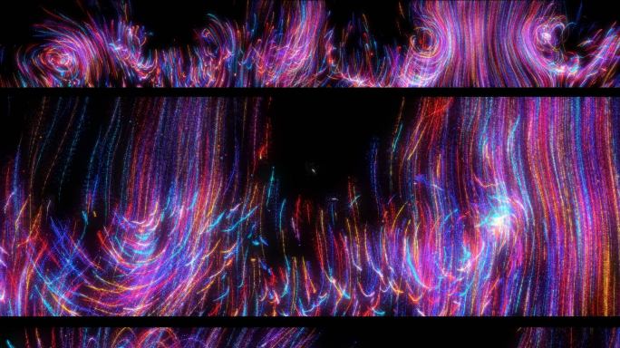 8k艺术粒子线条 炫彩粒子 唯美背景视频
