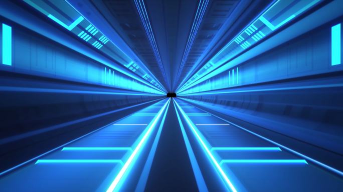 科技隧道穿梭C4D动画