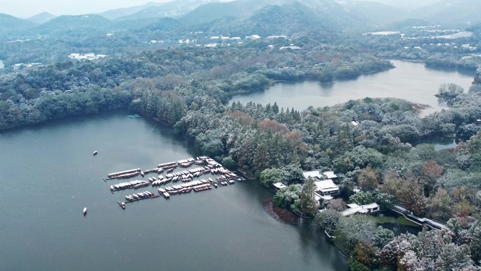 杭州西湖雪景