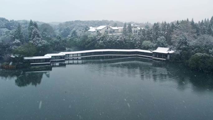 杭州西湖雪景 霁虹桥