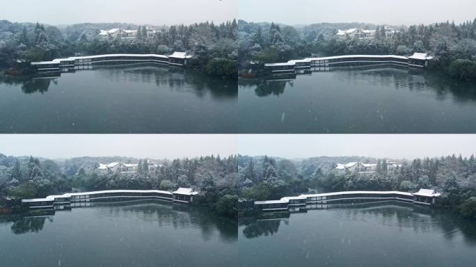 杭州西湖雪景 霁虹桥