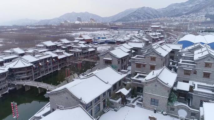 鹿泉 龙泉 古镇 雪景