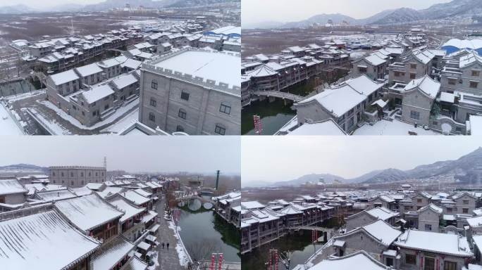 鹿泉 龙泉 古镇 雪景
