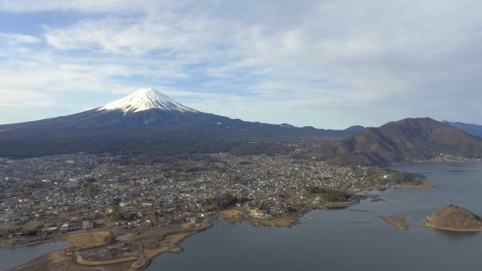 空中：Mt。日本富士