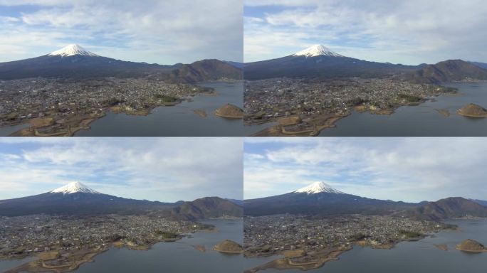 空中：Mt。日本富士