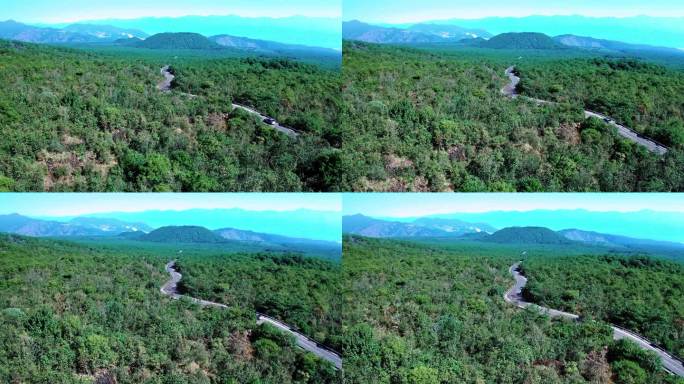 腾冲火山公路自驾航拍