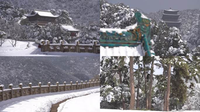 天龙山雪景 4K