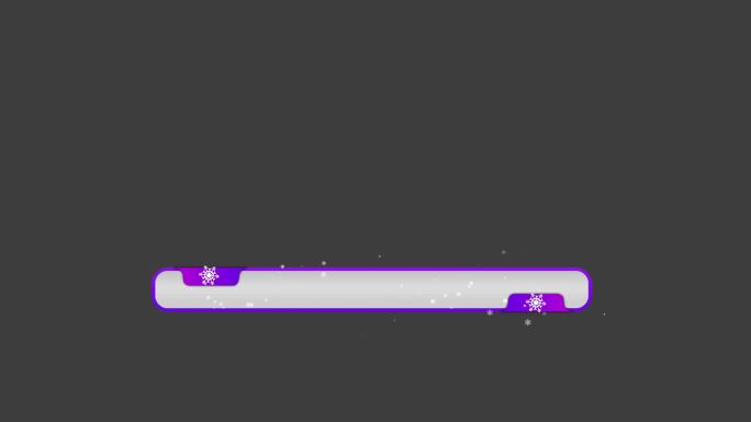 冰雪字幕条 视频底板 通道视频