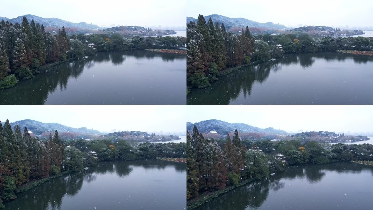 杭州西湖雪景 玉带晴虹