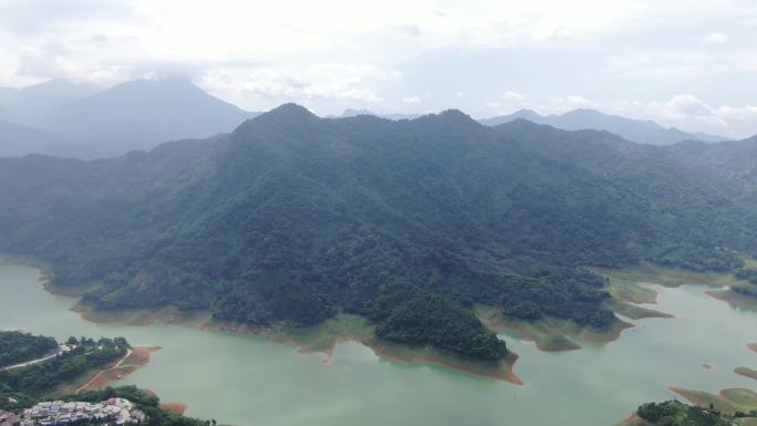 五指山水库航拍4k