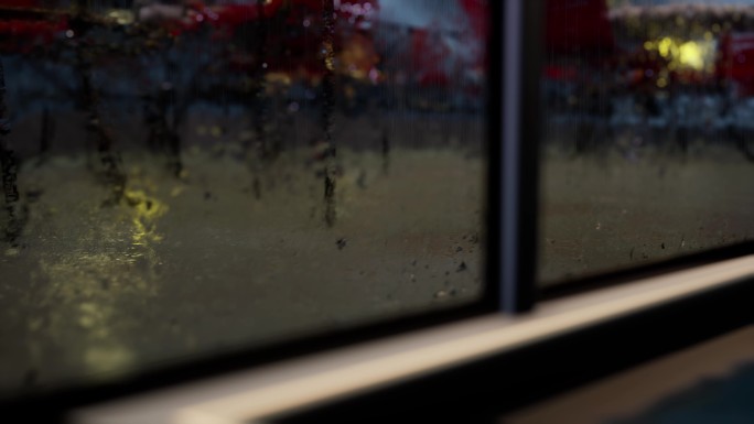 音乐MV背景室内窗台下雨动画移动定镜4K