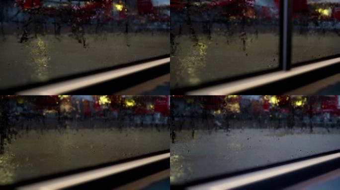 音乐MV背景室内窗台下雨动画移动定镜4K