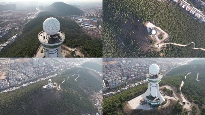 徐州九里山，气象雷达站、科普站、4k素材