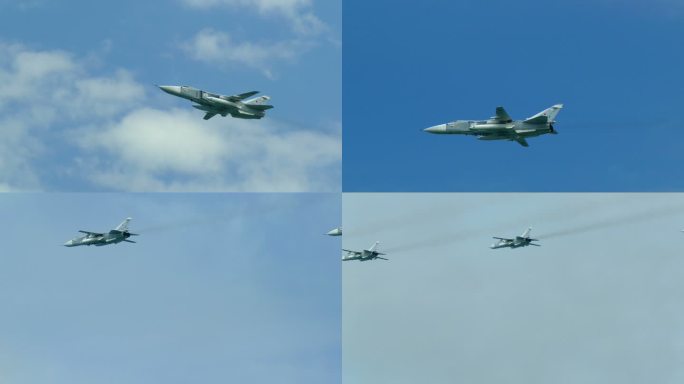 空中攻击机军用飞机战斗机飞过俄乌战争