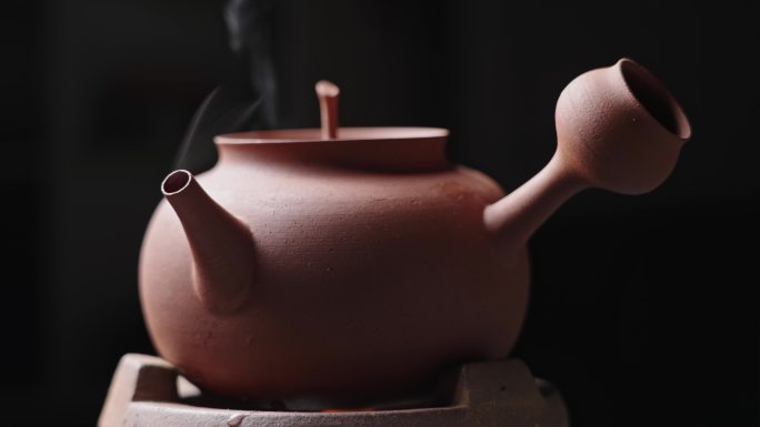 【正版素材】潮州砂铫煮水泡茶1499