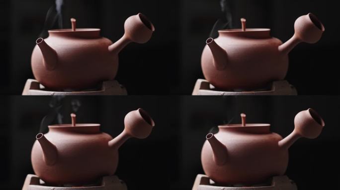 【正版素材】潮州砂铫煮水泡茶1499