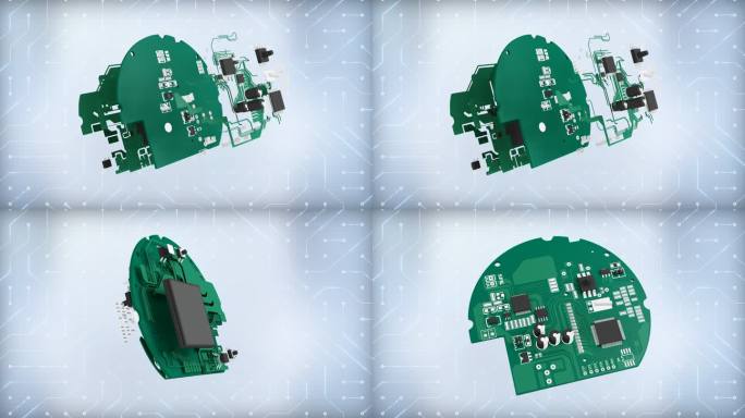 电路板电路 芯片 芯片特效