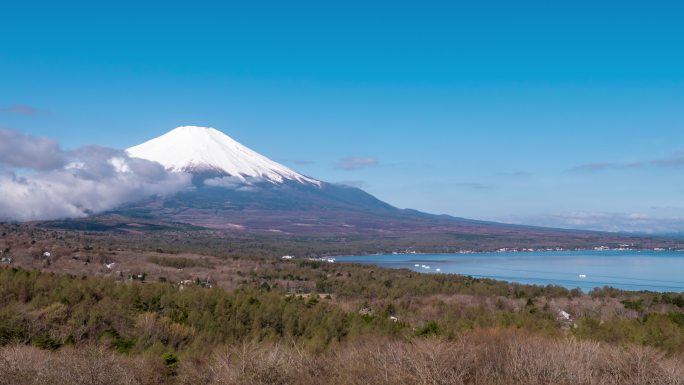 延时山富士富士山在国家公园火山日本