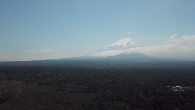 富士山鸟瞰图富士山公园火山日本川谷町