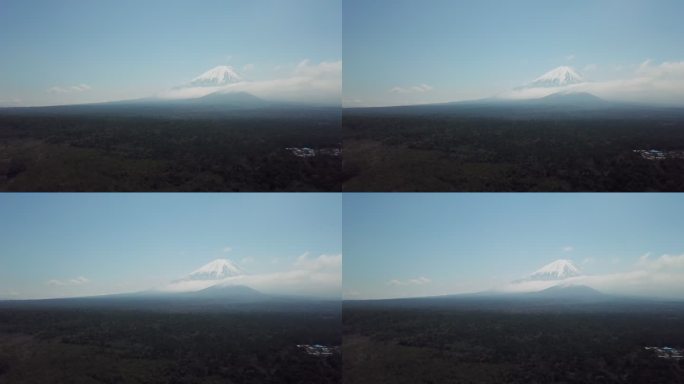 富士山鸟瞰图富士山公园火山日本川谷町