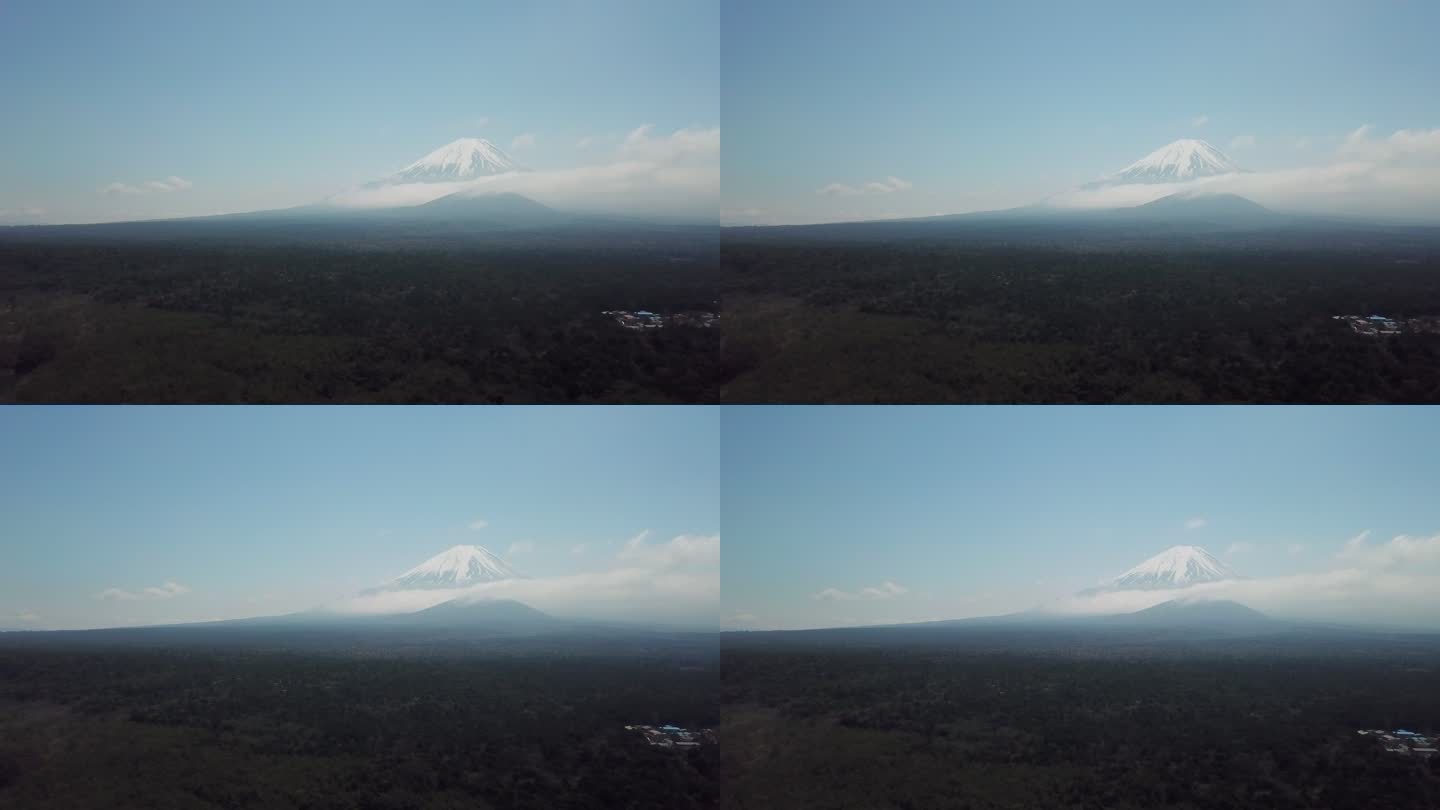 富士山鸟瞰图富士山公园火山日本川谷町