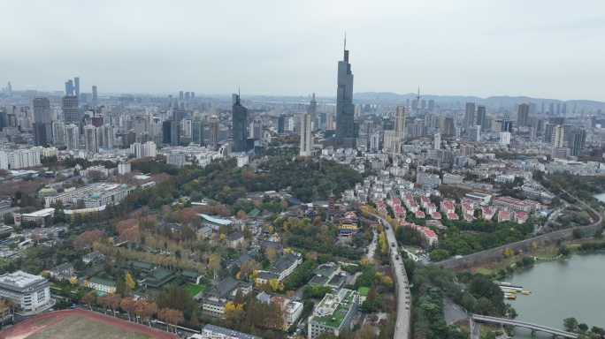 航拍南京城市大景（御3哈苏色彩）