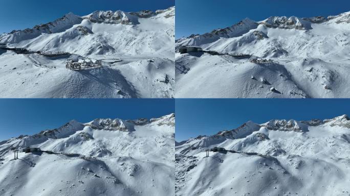 4K雪山航拍 达古冰川（一）