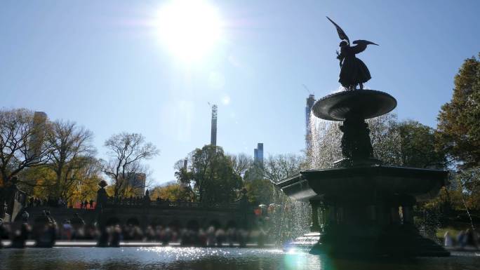 纽约中央公园贝塞斯达喷泉