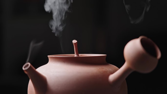 【正版素材】潮州砂铫煮水泡茶1494