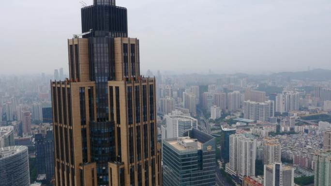 4K航拍珠江新城广晟国际大厦第二集