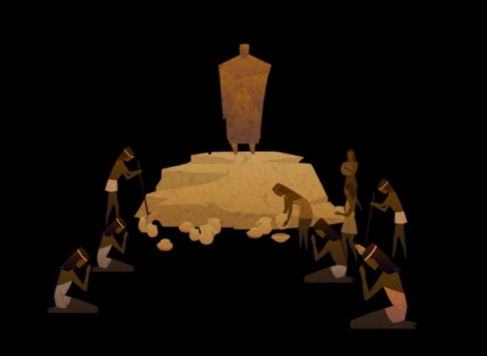 原始人生活场景二维动画——墓葬祭祀2